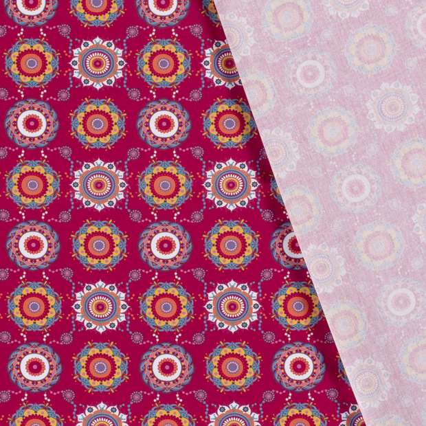Cotton Poplin fabric Abstract printed 