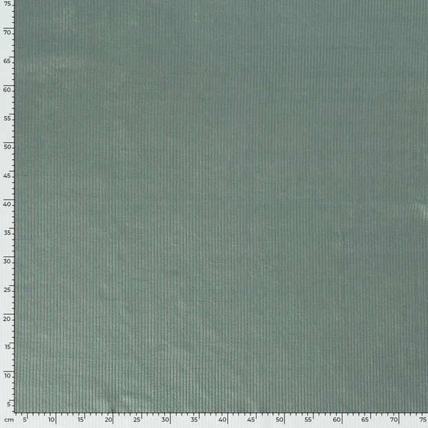 Corduroy 4.5w fabric Unicolour Dark Mint
