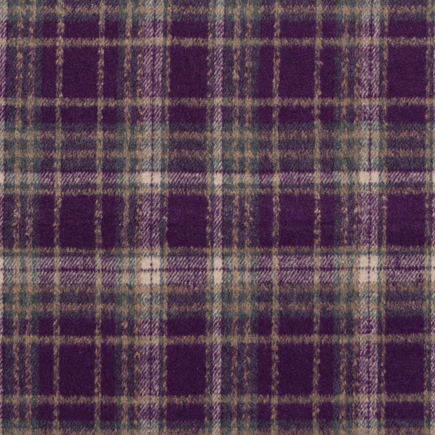Jacquard fabric Checks Purple