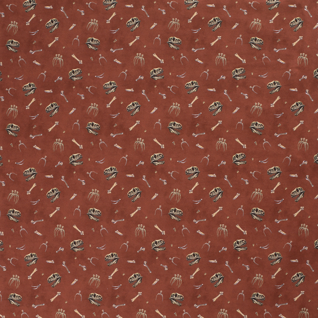 French Terry tissu Brique mat 