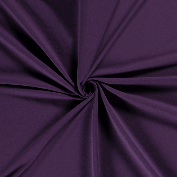 French Terry fabric Aubergine 
