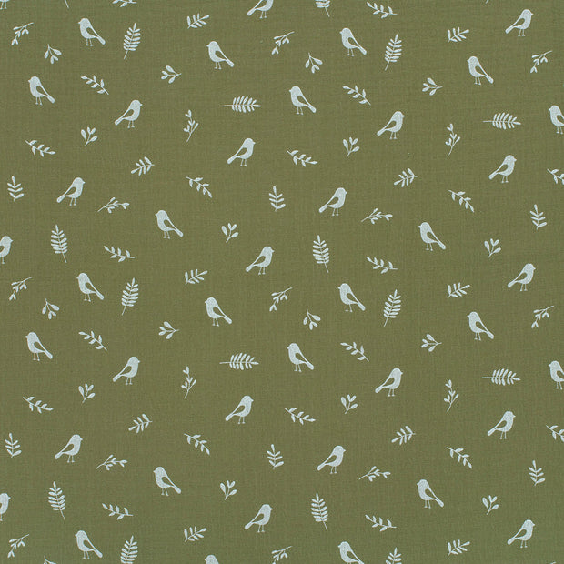 Double gaze tissu Vert Forêt mat 