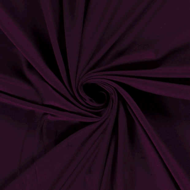 ECOVERO™ Jersey fabric Unicolour Aubergine