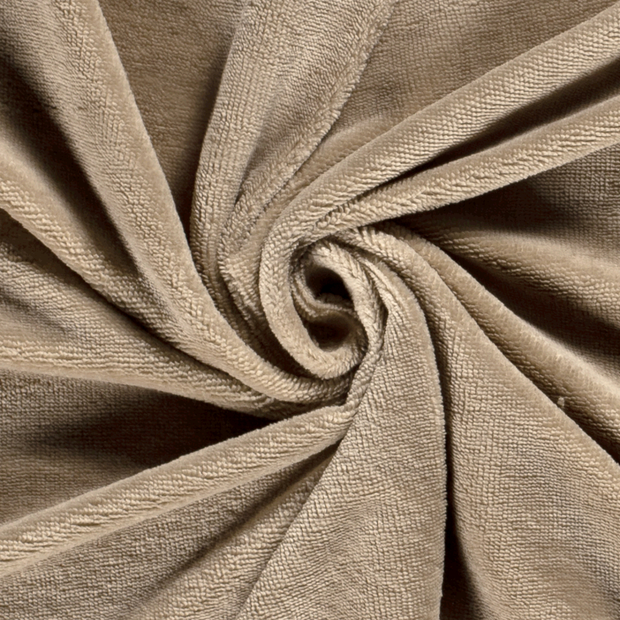 Bamboo Fleece fabric Unicolour Camel