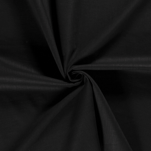 Ramie Linen fabric Black 