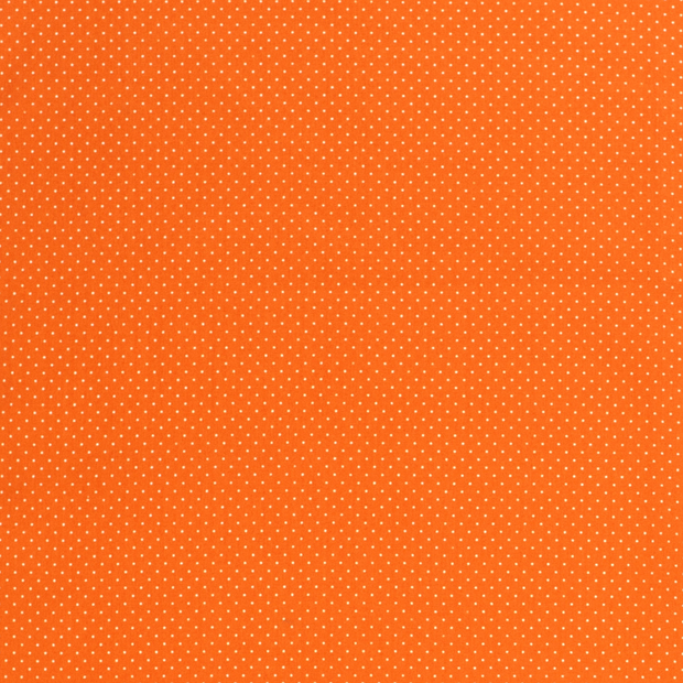 Cotton Poplin fabric Dots Orange