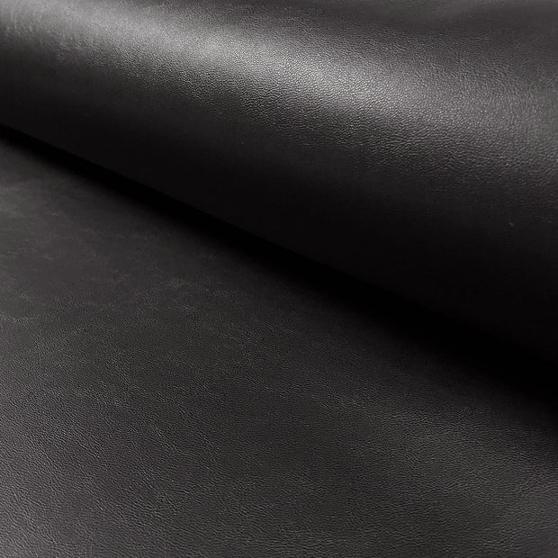 Imitation cuir tissu Unicolore Noir