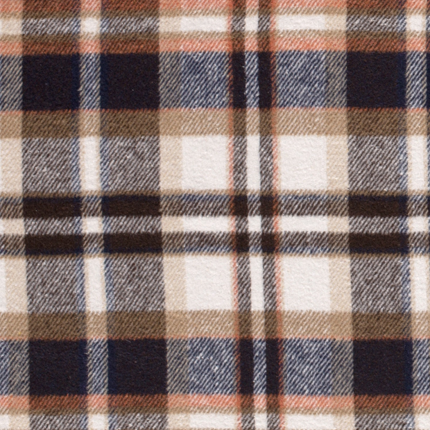 Jacquard fabric Checks Taupe Grey