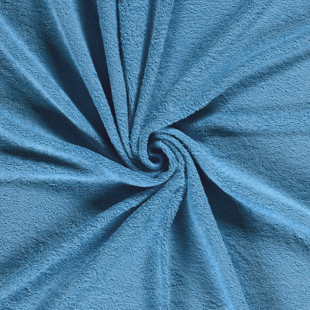 Terry Towelling fabric Aqua 