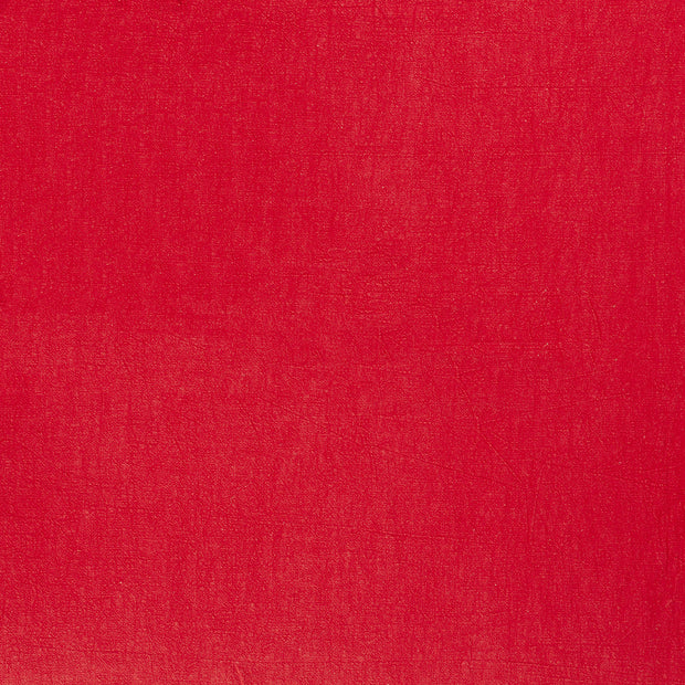 Ramie Linen fabric Red matte 