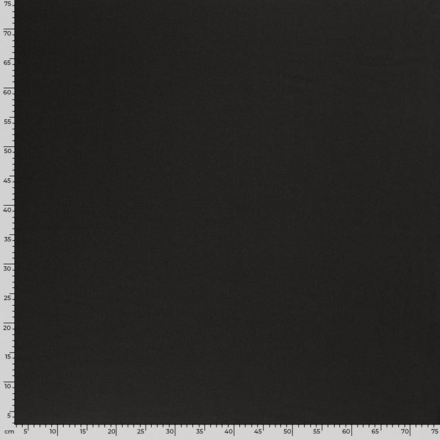 Crêpe Georgette tissu Unicolore Noir