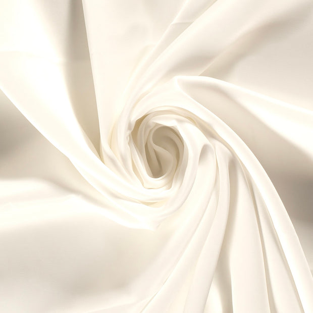 Viscose Satin fabric Unicolour Off White
