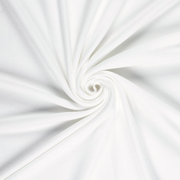 Microfleece fabric Off White brushed 