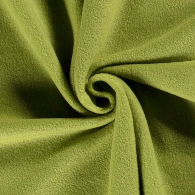 Polar Fleece tela Unicolor Verde oliva