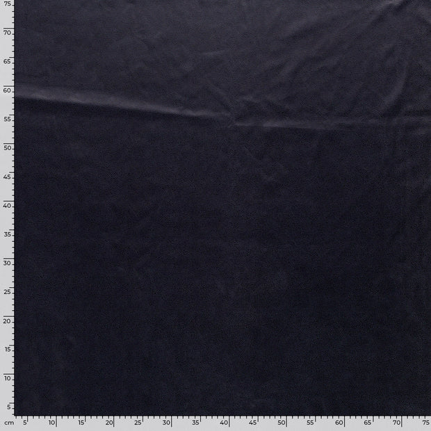 Suede leather fabric Unicolour Navy