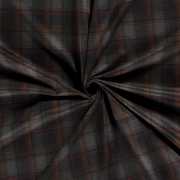 Punta di Roma fabric Dark Green printed 