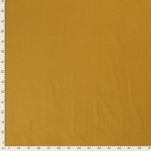 Corduroy 4.5w fabric Unicolour Oker