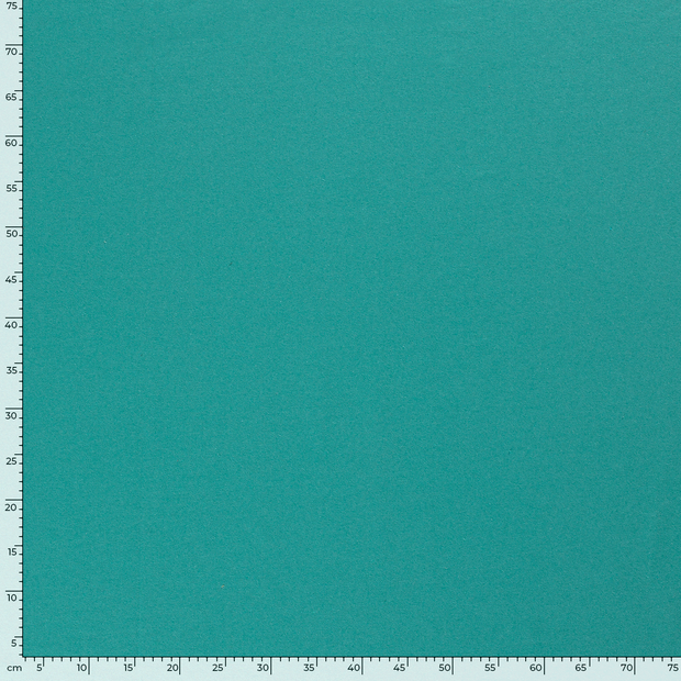 French Terry fabric Unicolour Turquoise