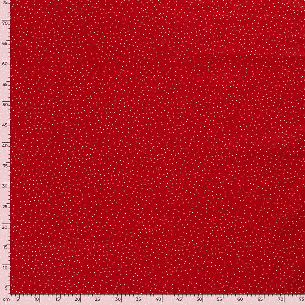 Algodón Popelina tela Abstracto Rojo