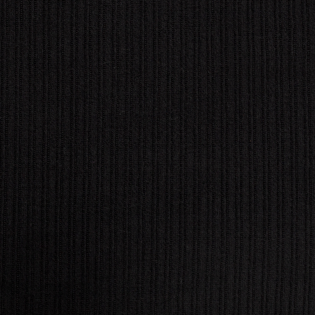 Heavy Knit fabric Cable Black