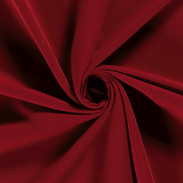 Gabardine fabric Unicolour Dark Red