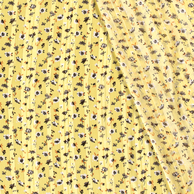 Chiffon Damast fabric Flowers lurex printed 
