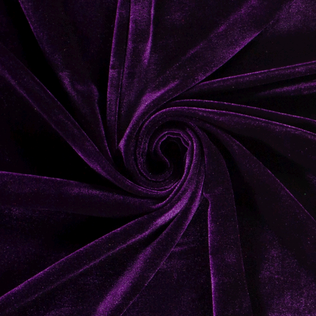 Velvet fabric Unicolour Carbon