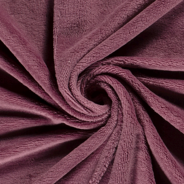 Bamboo Fleece fabric Unicolour Old Pink