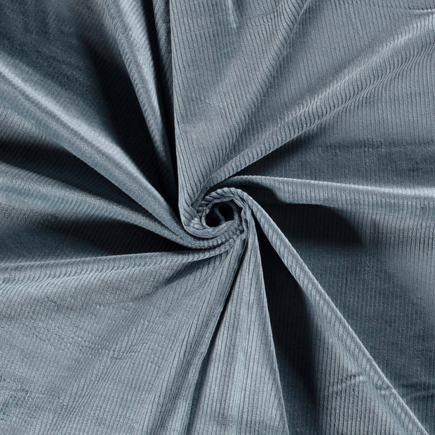 Jumbo Corduroy Stretch 6w tela Azul acero 