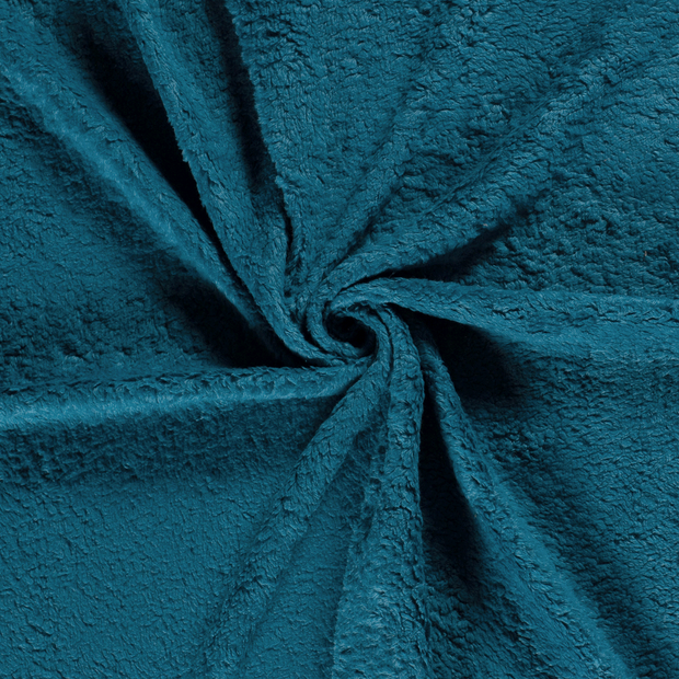 Teddy fabric Petrol brushed 