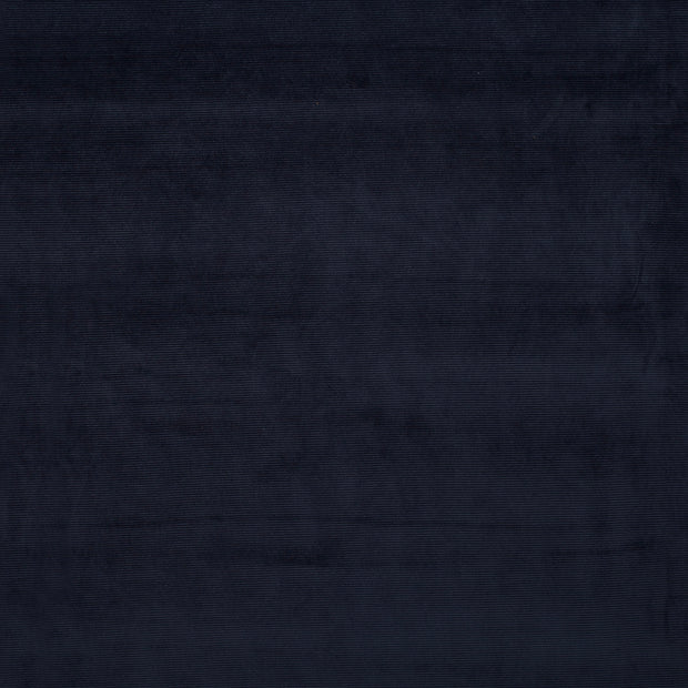 Nicky Velours Rib fabric Navy matte 