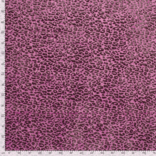 Velvet fabric Panther Fuchsia