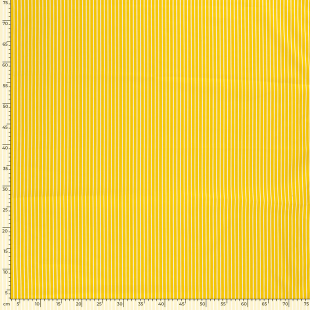 Cotton Poplin fabric Abstract Yellow