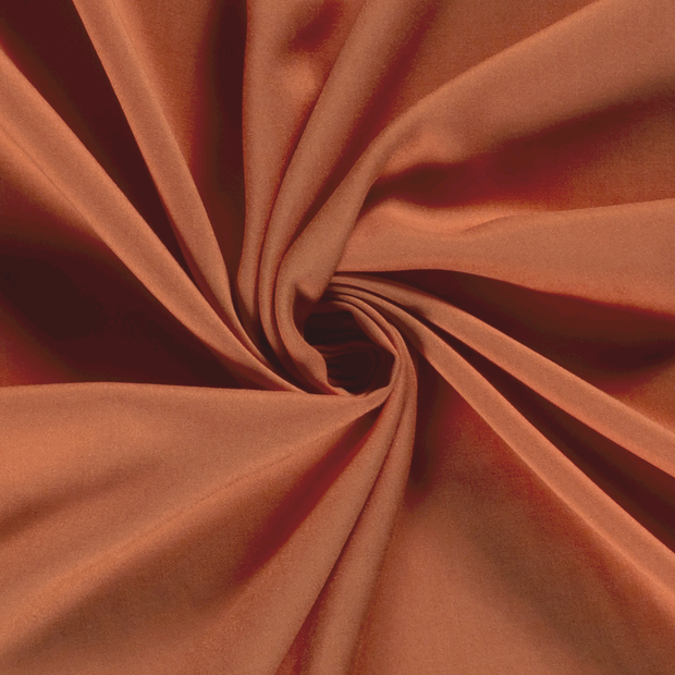 Viscose Poplin fabric Unicolour Orange
