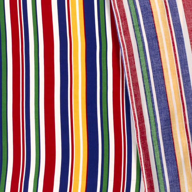 Viscose Poplin fabric Stripes printed 