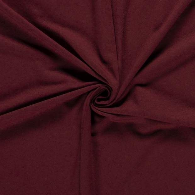 French Terry fabric Unicolour Cherry Red
