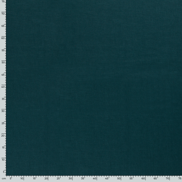 Ramie Linen fabric Unicolour Petrol