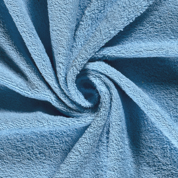 Frotté tissu Unicolore Bleu bébé