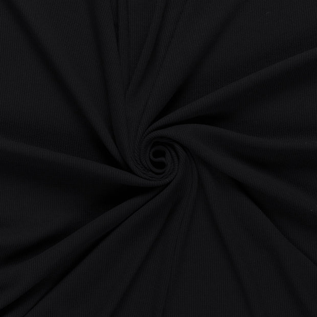 Heavy Knit fabric Black 