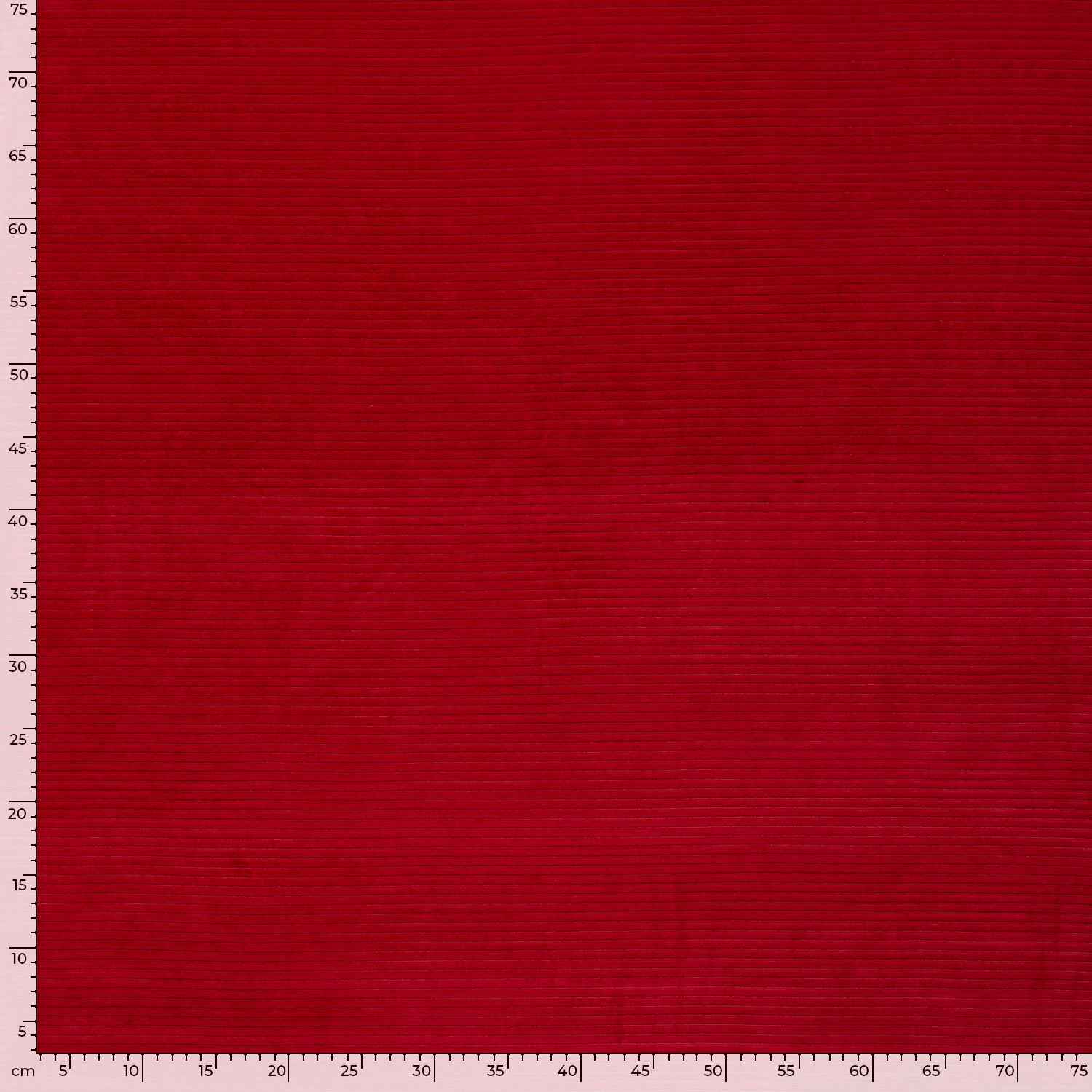 Nicky Velours Rib fabric Unicolour Dark Red | Wholesale fabrics ...