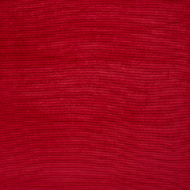 Nicky Velours Rib fabric Dark Red matte 