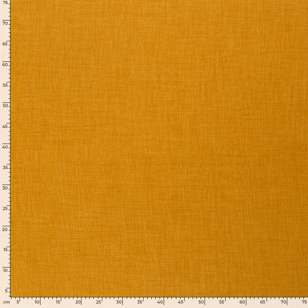 Linen Look fabric Unicolour Oker