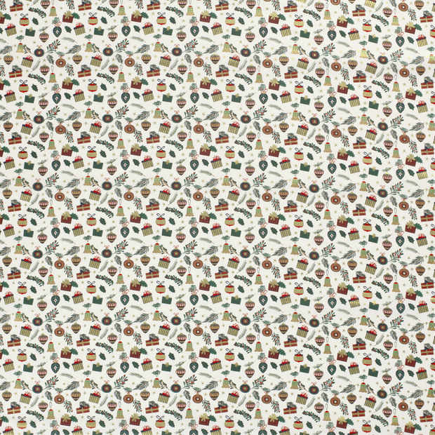 Cotton Poplin fabric Off White 