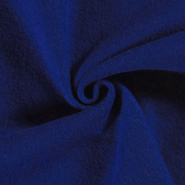 Chiffon en laine tissu Unicolore Cobalt