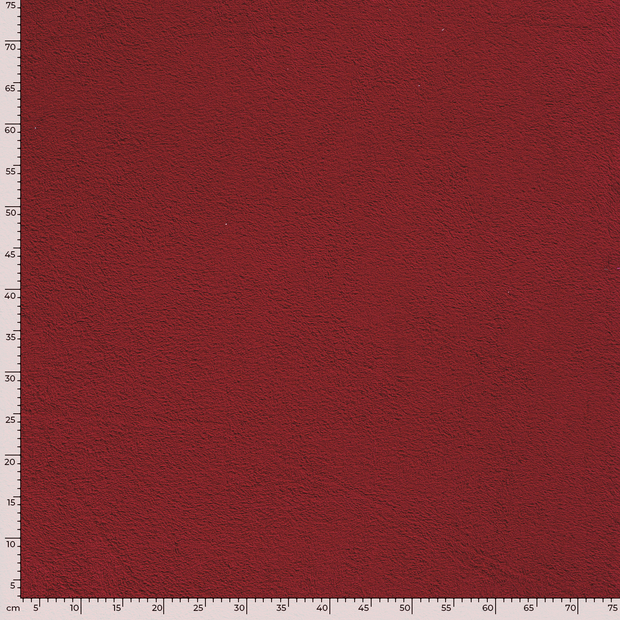 Frotté tissu Unicolore Rouge