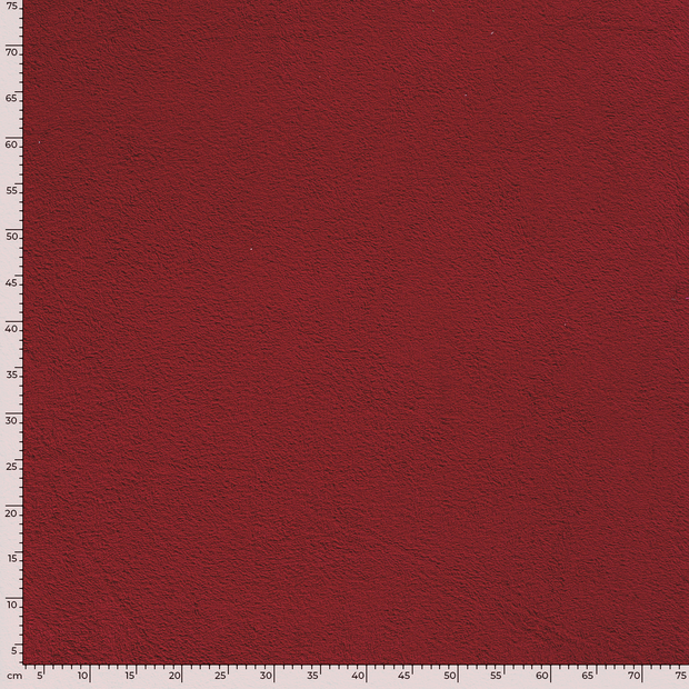 Terry Towelling fabric Unicolour Red