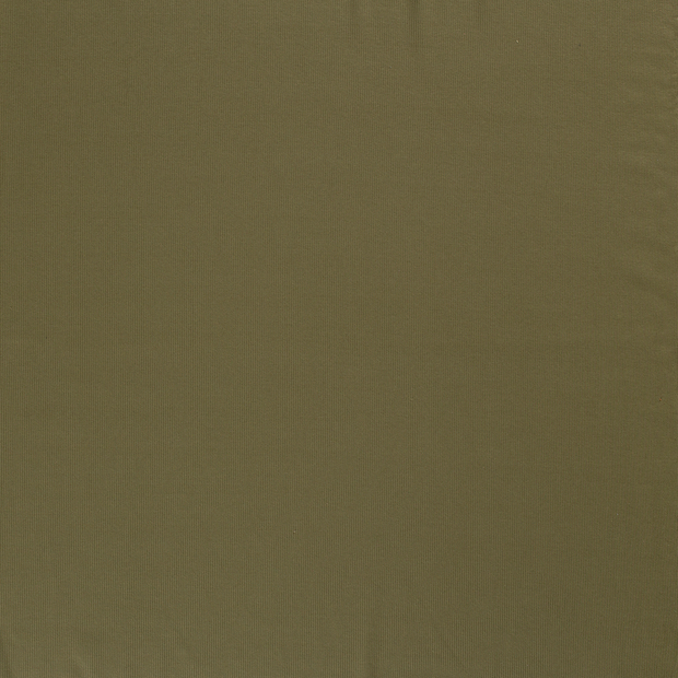 Rib Jersey fabric Khaki Green matte 