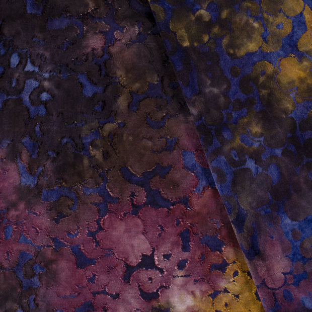 Burnout Jacquard fabric Tie Dye 