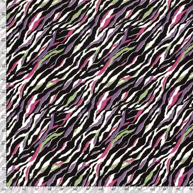 Viscose Twill fabric Spots Green