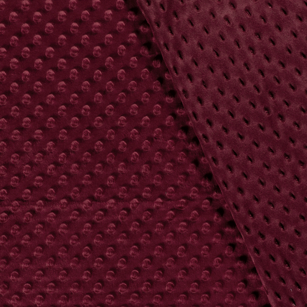 Minky fabric Unicolour embossed 